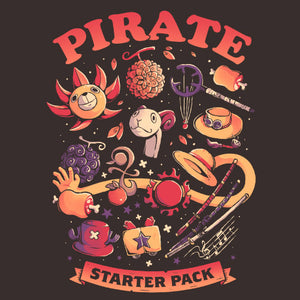 Tshirt Pirate Starter Pack, Coloris Chocolat, Collections Nouveautés Checkpoint !, SOLDES, T-SHIRT MANGA ET ANIMÉS, T-shirt pour Geek pas chers, Top des ventes - Checkpoint, Vendor - Eduely Studio, Checkpoint