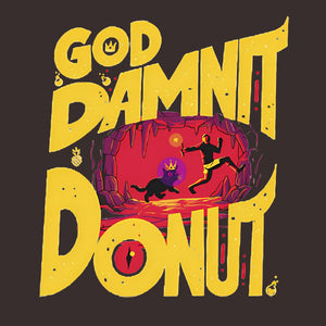 Tshirt Got Damnit Donut !, Coloris Chocolat, Collections Nouveautés Checkpoint !, SOLDES, T-shirt pour Geek pas chers, T-shirts Fantasy : Entrez dans un univers magique et épique, T-shirts Science-Fiction : Explorez l’univers geek et futuriste, Top des ventes - Checkpoint, Checkpoint