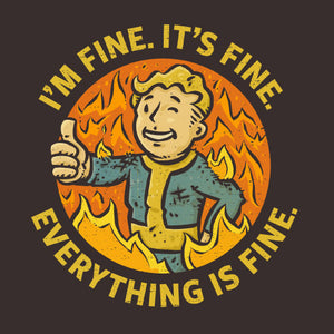 Tshirt Vault Boy is fine, Coloris Chocolat, Collections Nouveautés Checkpoint !, SOLDES, T-SHIRT JEUX VIDÉOS, T-shirt pour Geek pas chers, T-shirts Science-Fiction : Explorez l’univers geek et futuriste, Top des ventes - Checkpoint, Vendor - KG07, Checkpoint