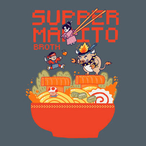 Tshirt Mario Broth, Coloris Gris minéral, Collections Nouveautés Checkpoint !, SOLDES, T shirt Original et plein d'Humour, T-SHIRT JEUX VIDÉOS, T-SHIRT MARIO, T-SHIRT NINTENDO, T-shirt pour Geek pas chers, Vendor - Ppmind, Checkpoint