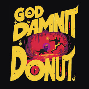 Tshirt Got Damnit Donut !, Coloris Noir, Collections Nouveautés Checkpoint !, SOLDES, T-shirt pour Geek pas chers, T-shirts Fantasy : Entrez dans un univers magique et épique, T-shirts Science-Fiction : Explorez l’univers geek et futuriste, Top des ventes - Checkpoint, Checkpoint