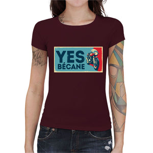 T-shirt Geekette - Yes Bécane