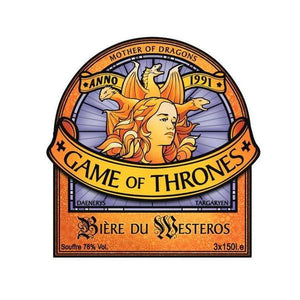 Bière du Westeros - Games of Throne - Couleur Blanc