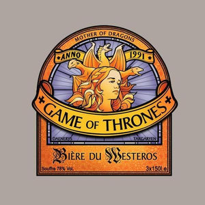 Bière du Westeros - Games of Throne - Couleur Gris Clair