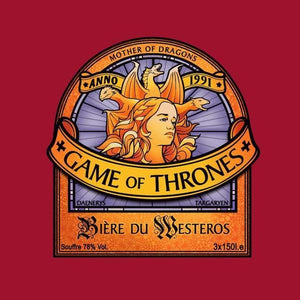 Bière du Westeros - Games of Throne - Couleur Rouge Tango