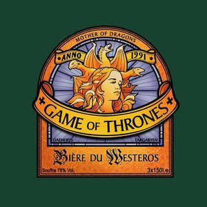 Bière du Westeros - Games of Throne - Couleur Vert Bouteille