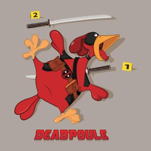 DeadPoule - Deadpool - Couleur Gris Clair