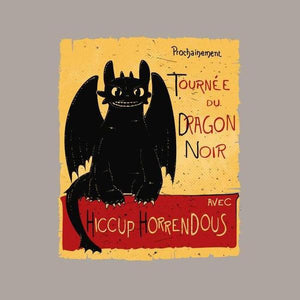 Dragon Noir - T shirt Krokmou - Couleur Gris Clair