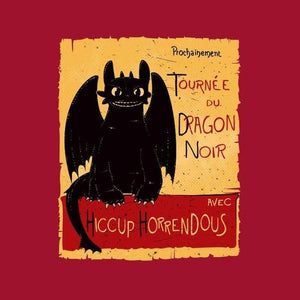 Dragon Noir - T shirt Krokmou - Couleur Rouge Tango