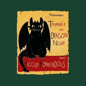 Dragon Noir - T shirt Krokmou - Couleur Vert Bouteille