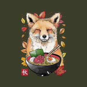 Fox Leaves and Ramen - Renard - Couleur Army