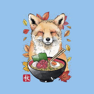 Fox Leaves and Ramen - Renard - Couleur Ciel
