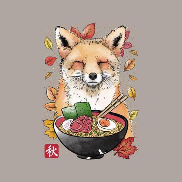 Fox Leaves and Ramen - Renard