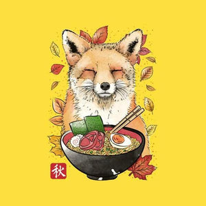 Fox Leaves and Ramen - Renard - Couleur Jaune