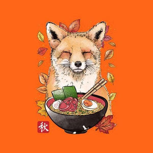 Fox Leaves and Ramen - Renard - Couleur Orange