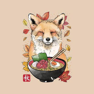 Fox Leaves and Ramen - Renard - Couleur Sable