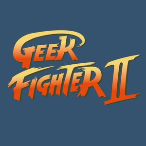 Geek Fighter II - Street Fighter 2 - Couleur Bleu Gris