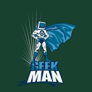 Geek man - Couleur Vert Bouteille