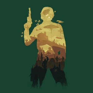 Han Solo Silhouette - Couleur Vert Bouteille