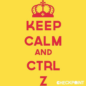 Keep Calm and CTRL Z - Couleur Jaune