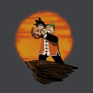 King Goku - T shirt DBZ - Couleur Gris Foncé