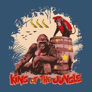 King of the jungle - Donkey Kong - Couleur Bleu Gris
