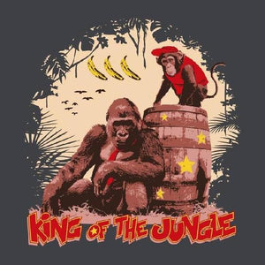 King of the jungle - Donkey Kong - Couleur Gris Foncé