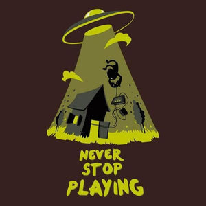 Never stop playing - Couleur Chocolat