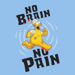 No Brain No Pain - Simpson - Couleur Ciel