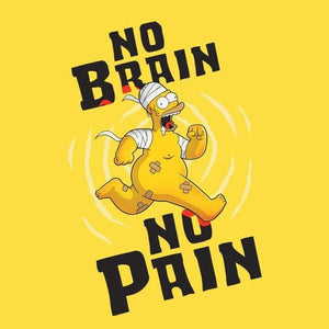 No Brain No Pain - Simpson - Couleur Jaune