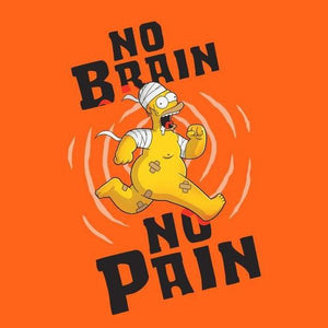 No Brain No Pain - Simpson - Couleur Orange