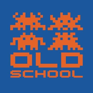 Old School - Pixel Art - Couleur Bleu Royal