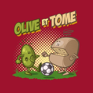 Olive et Tome – T shirt Club Dorothée - Couleur Rouge Tango