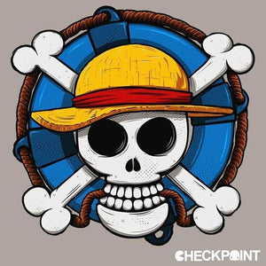 One Piece Skull - Couleur Gris Clair