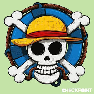 One Piece Skull - Couleur Tilleul