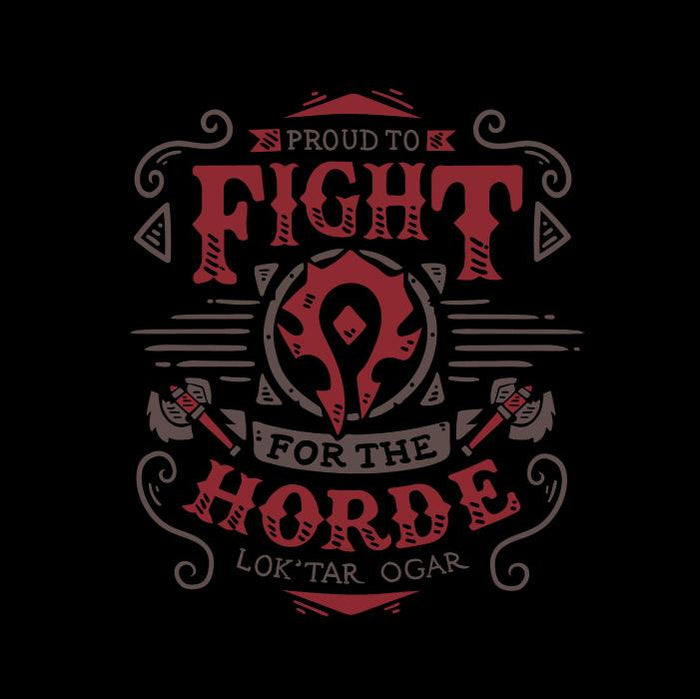 Pour la horde – T shirt World of Warcraft
