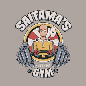 Saitama’s gym – Tshirt One Punch Man - Couleur Gris Clair