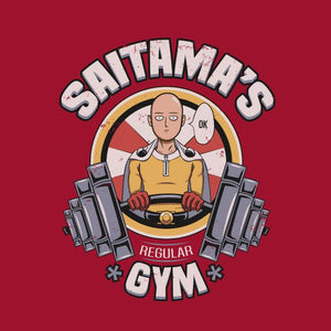 Saitama’s gym – Tshirt One Punch Man - Couleur Rouge Vif