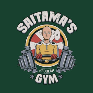 Saitama’s gym – Tshirt One Punch Man - Couleur Vert Bouteille