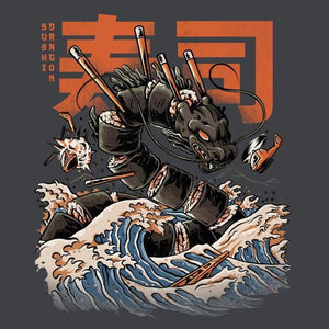 Sushi dragon – Monstre de riz - Couleur Gris Foncé