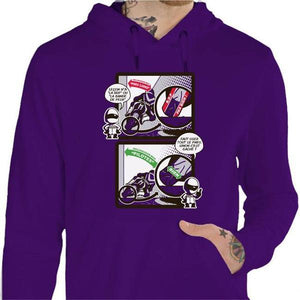 Sweat Moto - Bande de peur - Couleur Violet - Taille S