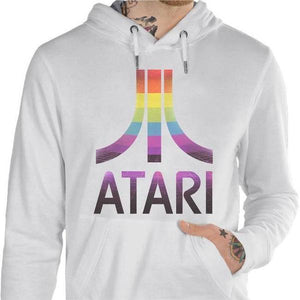 Sweat geek - ATARI logo vintage - Couleur Blanc - Taille S