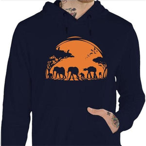 Sweat geek - Africa Wars - Couleur Marine - Taille S