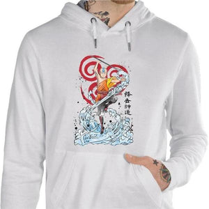 Sweat geek - Avatar - Air Nomad - Couleur Blanc - Taille S