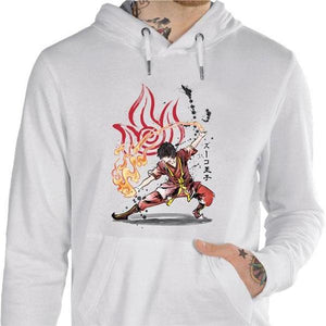 Sweat geek - Avatar - Fire Nation - Couleur Blanc - Taille S