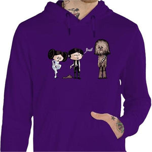 Sweat geek - Bad - Couleur Violet - Taille S