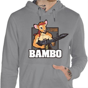 Sweat geek - Bambo Bambi - Couleur Gris Chine - Taille S