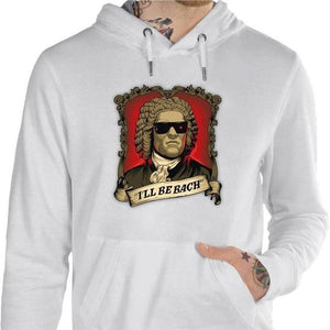 Sweat geek - Be Bach Terminator - Couleur Blanc - Taille S