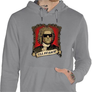 Sweat geek - Be Bach Terminator - Couleur Gris Chine - Taille S