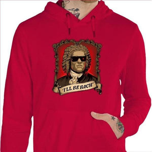 Sweat geek - Be Bach Terminator - Couleur Rouge Vif - Taille S